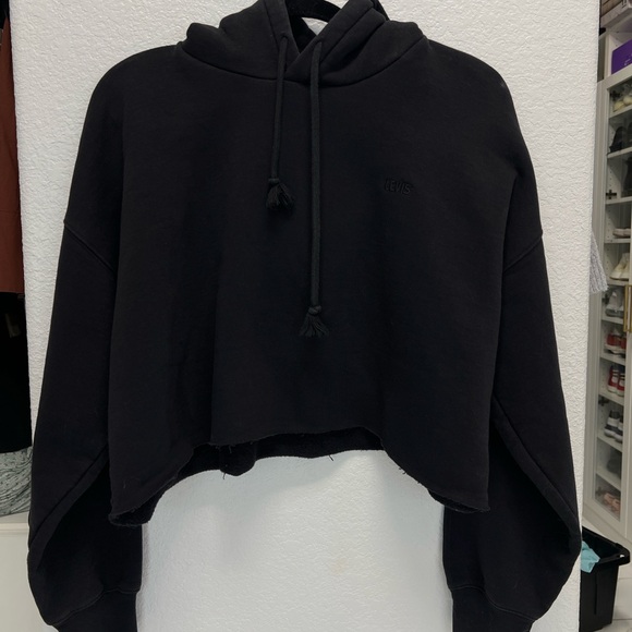 Levi's Sweaters - Levi’s Cropped Black Hoodie